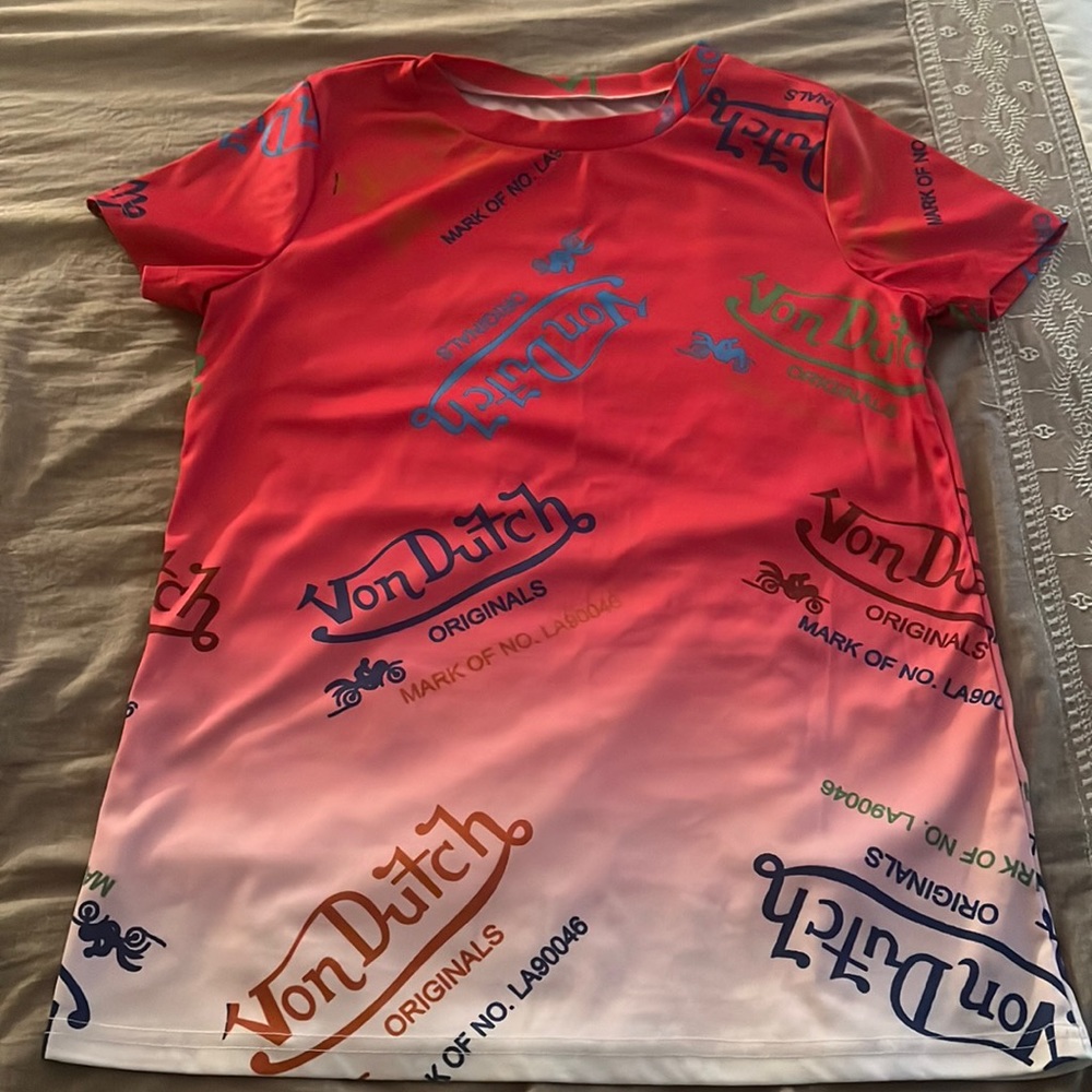 Biker shorts and shirt set size medium